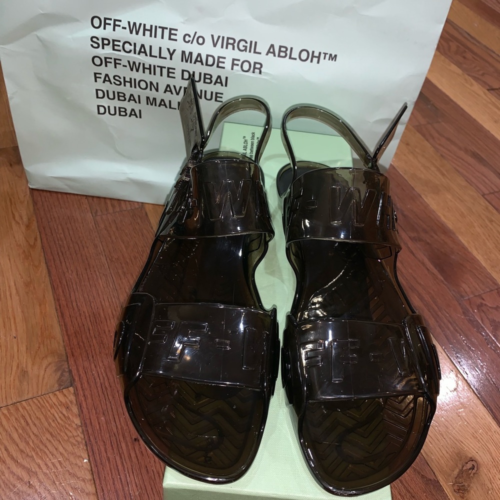 Off-White Jelly Sandals